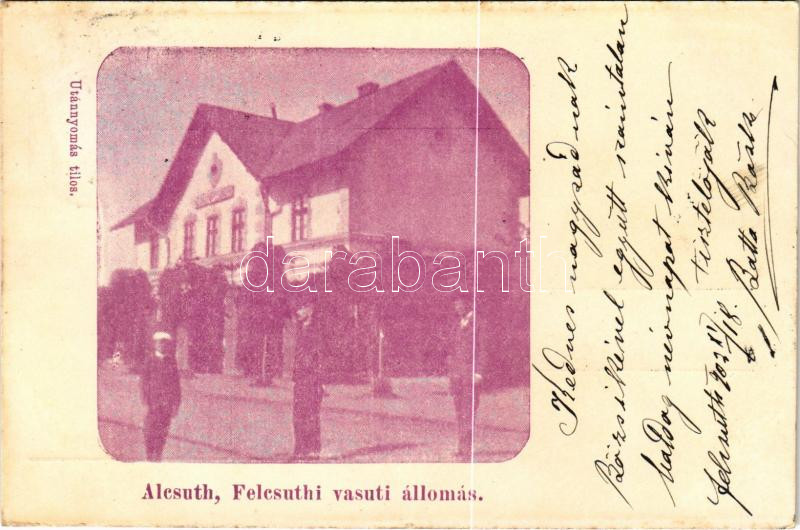 1902 Alcsút, Felcsúti vasútállomás