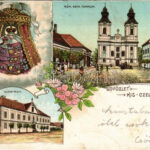 1903 Kiscell, Celldömölk; Római katolikus templom, klostrom. Fischer G. 99. Art Nouveau, floral, litho (EK)