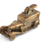 Mercedes SS 1928. öngyújtó makett. nincs kipróbálva, kopott, h: 10,5 cm