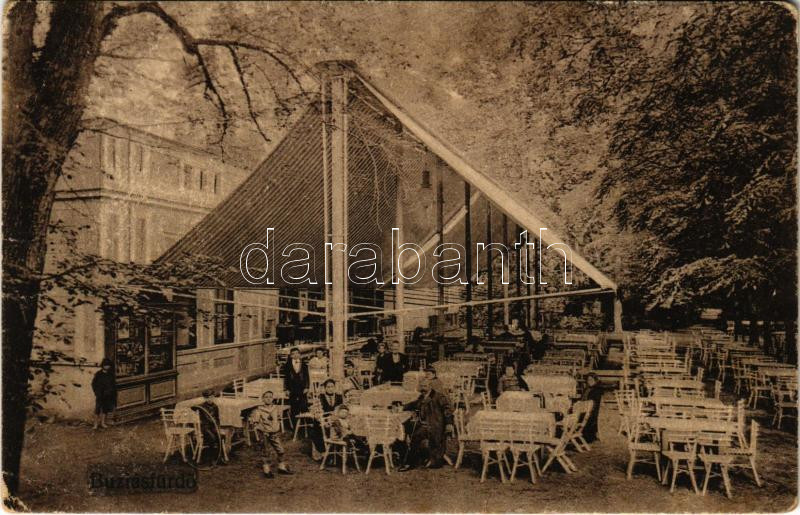 1912 Buziásfürdő, Baile Buzias; vendéglő. Francz József kiadása / restaurant, spa (EB)