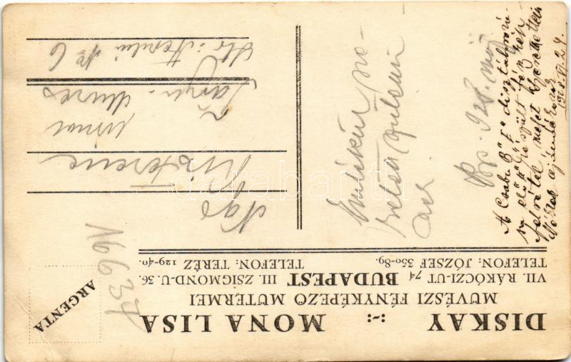 1928 Budapest, Csaba B. 'E' dísztáborozás előtt, Bársony János címer. Diskay Mona Lisa művészi fényképező műtermei photo (EB) - Image 2