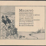1933 Meghívó a Phöbus Villamos Műveinek karácsonyi kiállítására