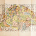 1911 A Magyar Szent Korona Országainak térképe, tervezte: Hatsek Ignác, szakadással, 40×55 cm