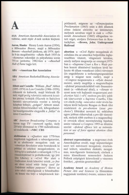 Bart István: Amerikai-magyar kulturális szótár. Bp., 2000., Corvina. Kiadói papírkötés. - Image 2