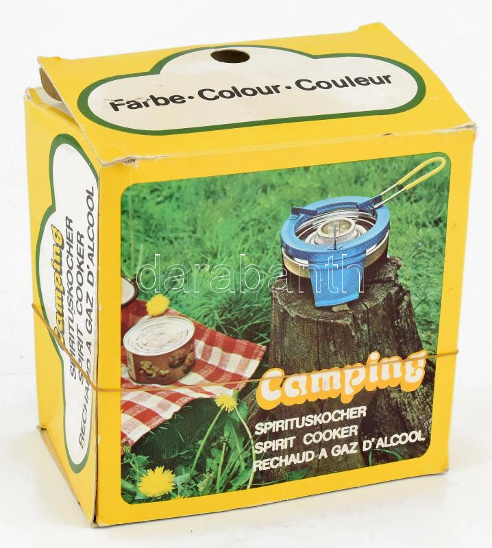 Retro camping főző új állapotban, leírással, dobozában