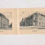 1918 Mezőtúr, Kossuth tér. Leporellólap 10 képpel, közte vasútállomás, szélmalom. Borbély Gyula kiadása (EK) - Image 2