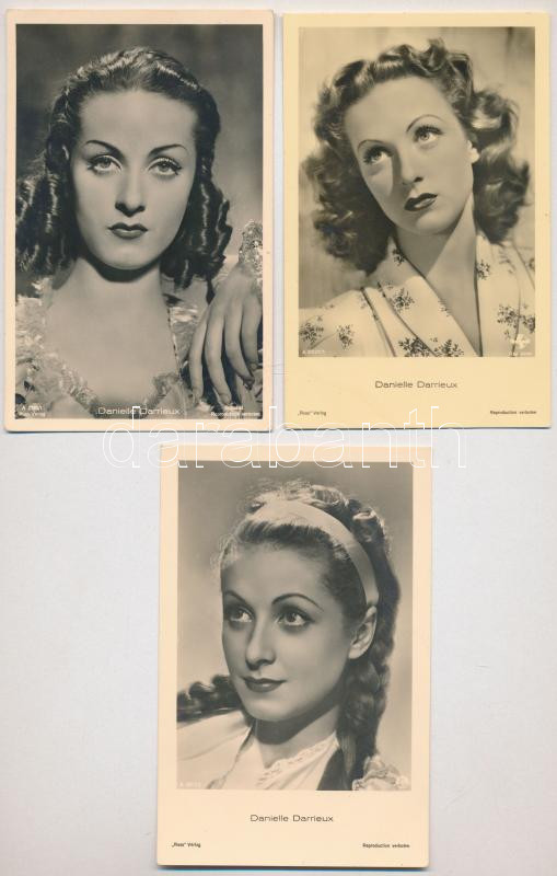 SZÍNÉSZNŐK - 5 db régi külföldi képeslap / ACTRESSES - 5 pre-1950 non-Hungarian postcards - Image 2