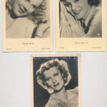 SZÍNÉSZNŐK - 6 db régi külföldi képeslap / ACTRESSES - 6 pre-1950 non-Hungarian postcards