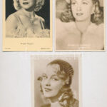 SZÍNÉSZNŐK - 6 db régi külföldi képeslap / ACTRESSES - 6 pre-1950 non-Hungarian postcards - Image 2