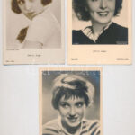 SZÍNÉSZNŐK - 6 db régi külföldi képeslap / ACTRESSES - 6 pre-1950 non-Hungarian postcards - Image 2