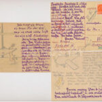 7 db RÉGI osztrák saját kézzel rajzolt katonai tábori posta levelezőlap / 7 pre-1945 Austrian military hand-drawn field posts - Image 2