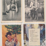 7 db RÉGI lengyel üdvözlő képeslap népviseletekkel / 7 pre-1945 Polish greeting postcards with folklore motive