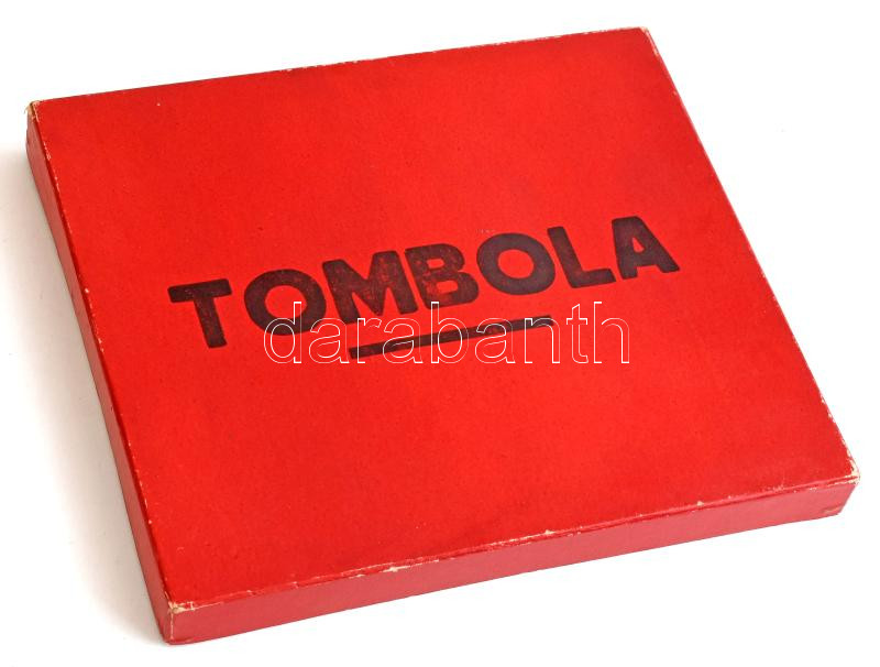 'Tombola' retró játék, 1-90-ig a számok, 78 db üvegkorong, 6 db sorszámozott játéklap - Image 2