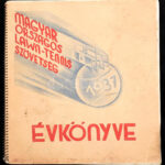 1937 A Magyar Országos Lawn-Tennis Szövetség évkönyve, szerk.: Herzum János, foltos, 146p