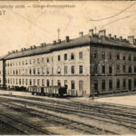 Budapest I. Déli vaspálya Igazgatósági palotája, Déli vasútállomás, tehervagon / Südbahn-Directionsgebaude (EB)