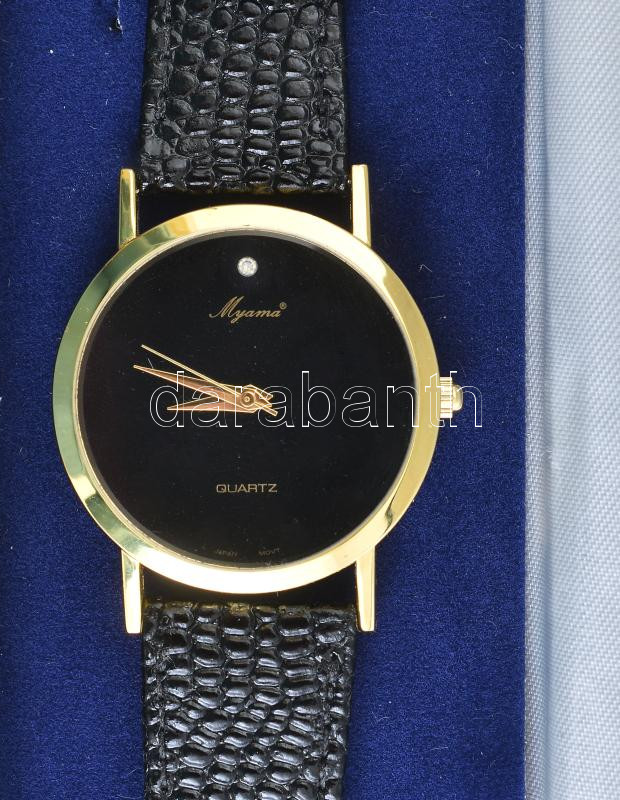 Myama női kvarc karóra eredeti dobozában d:30 mm új bőr szíjjal - Image 2