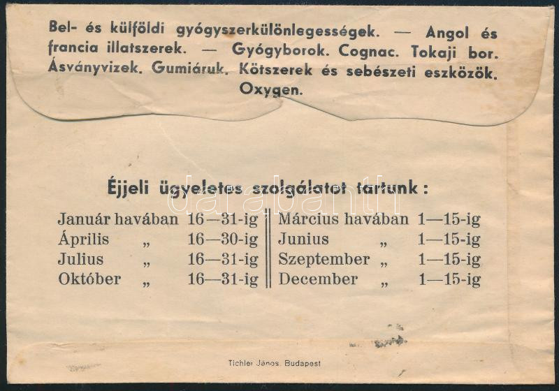 Lukács Patika Budapest II. receptboríték - Image 2