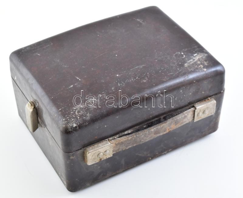 Univeka Typ. 147 urav, ohm mérő, jele:?. 1950-70 körül. 19x26x14cm - Image 2