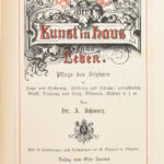 Brevier der Kunst in Haus und Leben. Leipzig, cca 1880 Spamer 250p. Kiadói aranyozott vászon kötésben