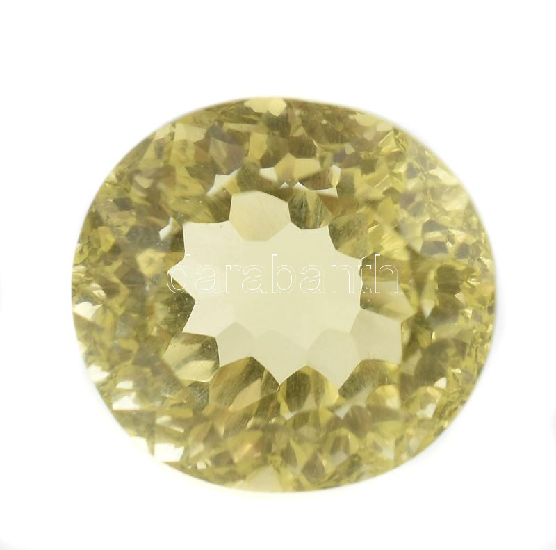 Citrin ovális vegyes csiszolás, 11,7 cts 12 mm