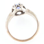 Tanzanit köves ezüst (Ag) gyűrű 0,5 cts 2,63 g Jelzett m: 56 - Image 3