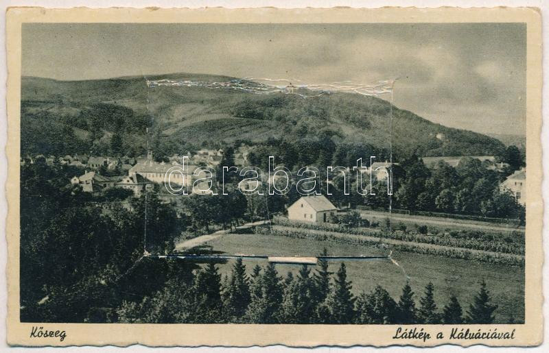 1944 Kőszeg, látkép a Kálváriával. leporellolap (Rb)