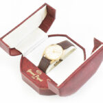 Girard Perregaux Gyromatic 39 köves kézi felhúzós karóra, 20 mikronos aranyozással, férfi karóra eredeti dobozában. Működő, jó állapotban d:34 mm - Image 2