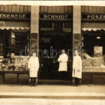 Budapest, Schmidt fűszer-csemege üzlete. photo (fa)