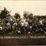1929 Mezőcsát, Székesfővárosi gyermeknyaraltatás, csoportkép. photo (fa)