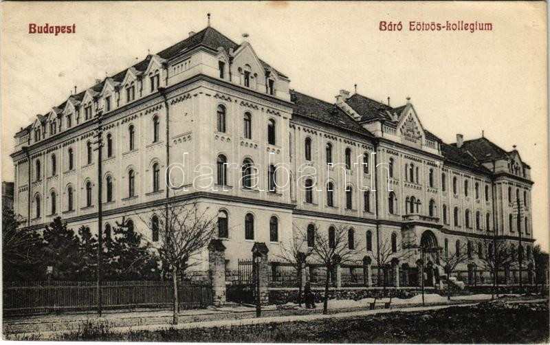 1911 Budapest XI. Gellérthegy, Báró Eötvös Kollégium. Németh József kiadása - Ménesi u. 11-13. (EK)