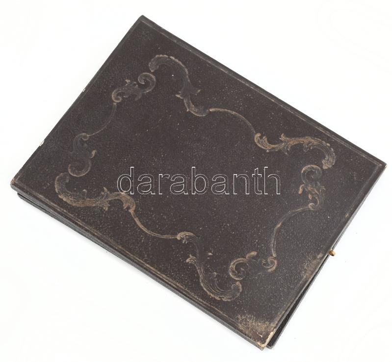 cca 1845-1850 Férfiportré, dagerrotípia, régi tartótokban, 10×8 cm - Image 3