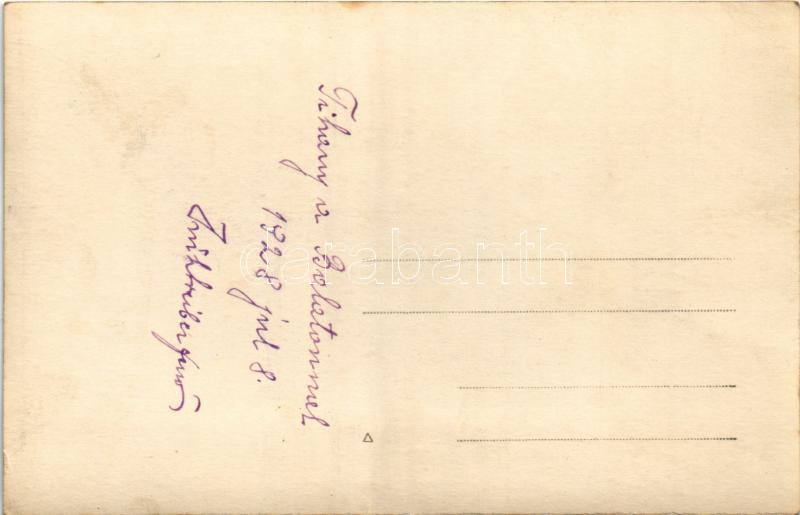 1928 Tihany, Balaton part, kikötő, kirándulók. photo - Image 2