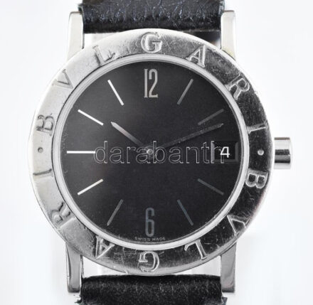 Bulgari női kvarc karóra, fém tokkal, működő, jó állapotban d:31 mm