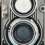 Meopta Flexaret IV.a 6x6 cm/24x36 mm kamera Belar 1:3,5/80 mm objektívvel jó állapotban, bőrtokkal. Zárhibás - Image 2