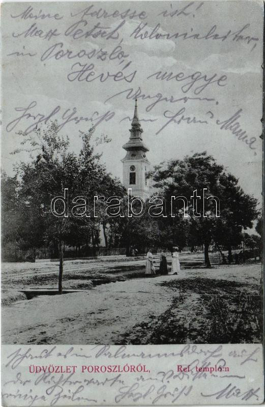 1918 Poroszló, Református templom