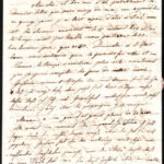 cca 1845 Francia nyelvű levél Vizsolyi Gusztáv főbíró, alispánhoz