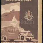 MÁVAUT autóbusz menetrend 1938. vonaltérképpel 56p.