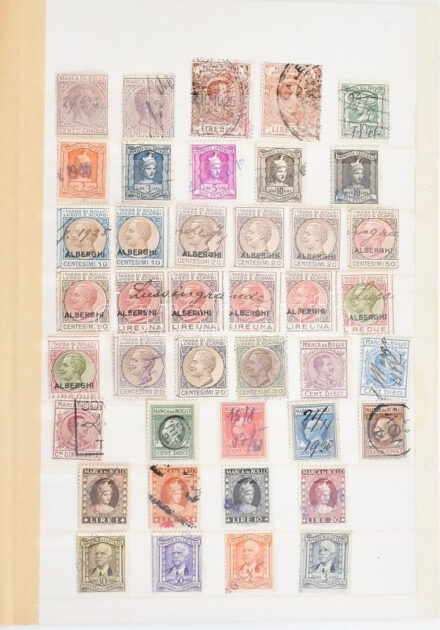 Olaszország 41 db adóbélyeg, javarészt különbözők