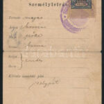 1907 Nagyvárad, órajavító igazolási jegye - Image 2