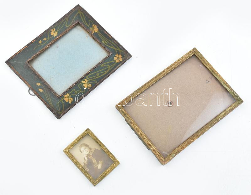 3 db kisméretű képkeret, 5,5×4 és 12×10 cm
