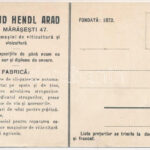 Arad, Hendl Ödön gépgyár reklámlapja. Szőlészeti és borászati gépek. Alapíttatott 1872. Bruchsteiner és Fia / Fabrici de masini de viticultura si vinicultura Edmund Hendl Arad, Str. Marasesti 47. / machine factory advertisement card, - Image 2