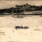 1900 Budapest I. Királyi vár, gőzhajó. Ganz Antal 51. (fl)