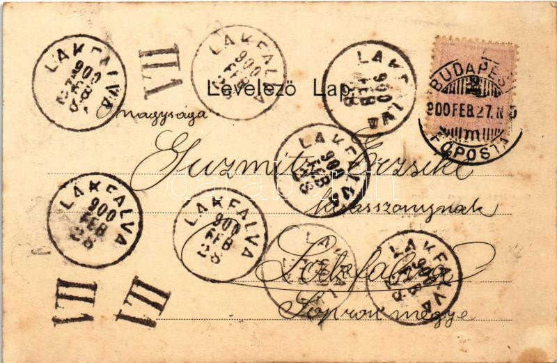 1900 Budapest, Duna bal parti részlete. Ganz Antal 13. (fl) - Image 2