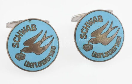 Ezüst (Ag) Swab über landersand, mandzsettagomb, jelzett, bruttó: 11,5g