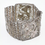 Ezüst (Ag) karperec, jelzés nélkül, d: 6cm, nettó: 46,5g