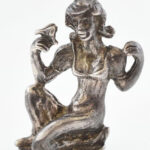 Ezüst (Ag) figura, jelzés nélkül, m: 3,5cm, nettó: 18,5g