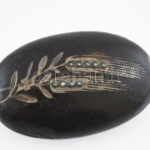 Ezüst (Ag) bross, jelzett, kopott, 4x2,5cm, bruttó: 10 g