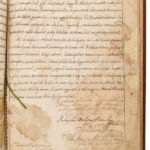 1835 Bihar vármegye bizonyságlevele a Kádár család nemessége tárgyában. Kézzel írott, 6 beírt oldal, kissé későbbi, korhű egészvászon kötésben + hozzá a Kádár család családfája. - Image 2