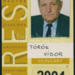 2004 Török Vidor újságíró sajtóigazolványa