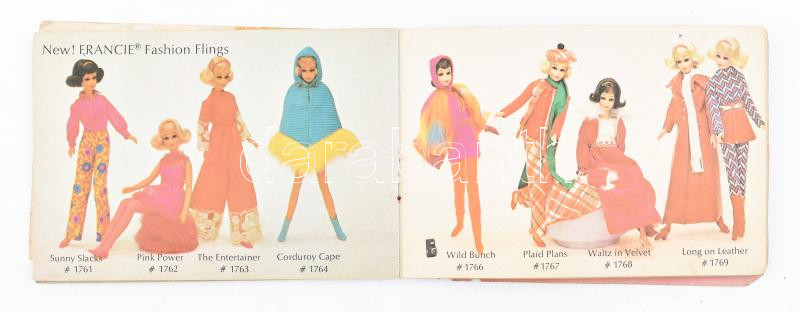 cca 1980 Barbie képes játék baba katalógus, megviselt állapotban 34 p
